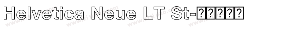 Helvetica Neue LT St字体转换